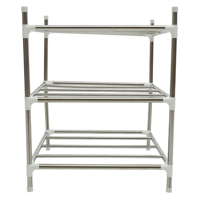 CIMAXIC Stainless Steel and Plastic Multi-function Tray for Home Use Silver Color Lightweight Durable 14,18.9"X16.54"X13.98"