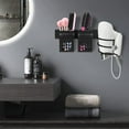 thumbnail image 3 of Support de Sèche-Cheveux, Support de Sèche-Cheveux en Aluminium et Support de Lisseur avec Rangement en ABS et Rangement de Câbles, Support de Bain Multifonctionnel pour Sèche-Cheveux, Lisseur, Plus, 3 of 5