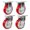 2 Swivel & 2 Rigid, variant on 3 Inch Heavy Duty Casters, Swivel Caster Wheels with Brake, Polyurethane on Steel Wheel- Casters Set of 4 with 1400 lb Capacity, Caster Wheels for Furniture Workbench Cart (2 Swivel & 2 Rigid)