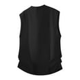 thumbnail image 5 of Donemore Men's Summer Casual Solid Color Round Neck Sleeveless Vest with Button Pocket Design, Stylish Versatile Top, 5 of 7