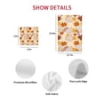 thumbnail image 6 of Autumn Thanksgiving Maple Leaf Texture Kitchen Microfiber Waffle Towel Household Wipes Rags Dish Cloth Insulation Pad, 6 of 6