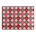 thumbnail image 4 of Ryvnso Heart on Checkered Area Rug Floor Mats Non-Slip Home Carpet 80 x 58 inch, 4 of 7