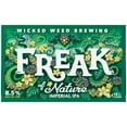 thumbnail image 4 of Wicked Weed Brewing Freak of Nature Double IPA Craft Beer, 6 Pack, 12 fl oz Aluminum Cans, 8.5% ABV, 4 of 6