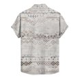 thumbnail image 5 of Men's Summer New Loose Print Short Sleeve Shirt Cardigan Beach Shirt M, 5 of 5