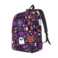 thumbnail image 2 of Daiia Halloween Sweet Candy Vintage Canvas Backpack for Men and Women ,Hiking Backpack,Travel Laptop Bag for School,Large Capacity Backpack, 2 of 8