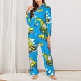 thumbnail image 2 of Sikiie Cute Car Cartoon Women's Long-Sleeve Shirt and Full-Length Bottom Pajama Set (s-xxl)-Large, 2 of 7