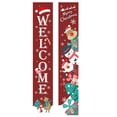 thumbnail image 5 of 1 Pair Christmas Couplet Scene Layout Thicker Xmas Porch Sign Hanging Banner Party Supplies, 5 of 8