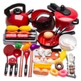 thumbnail image 2 of Juego de cocina de simulación, juego de juego, juego de utensilios de cocina, comida para niños pequeños C, 2 of 9