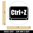 thumbnail image 2 of Ctrl Z Undo Button Self-Inking Rubber Stamp Ink Stamper - UV Ink - Mini 1/2 Inch, 2 of 7