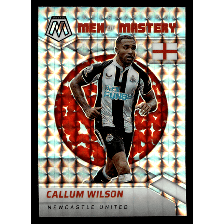 2022 Panini Mosaic Prizm Premier League Soccer Callum Wilson #19 Silver Trading Card Newcastle United