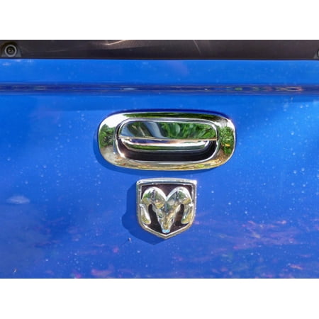- Chrome Stainless Steel Tailgate Handle Insert Accent - TFP 485