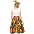 thumbnail image 2 of Sakkas Celine African Dutch Ankara Wax Print Full Circle Skirt - 50-Multi - One Size Regular, 2 of 5
