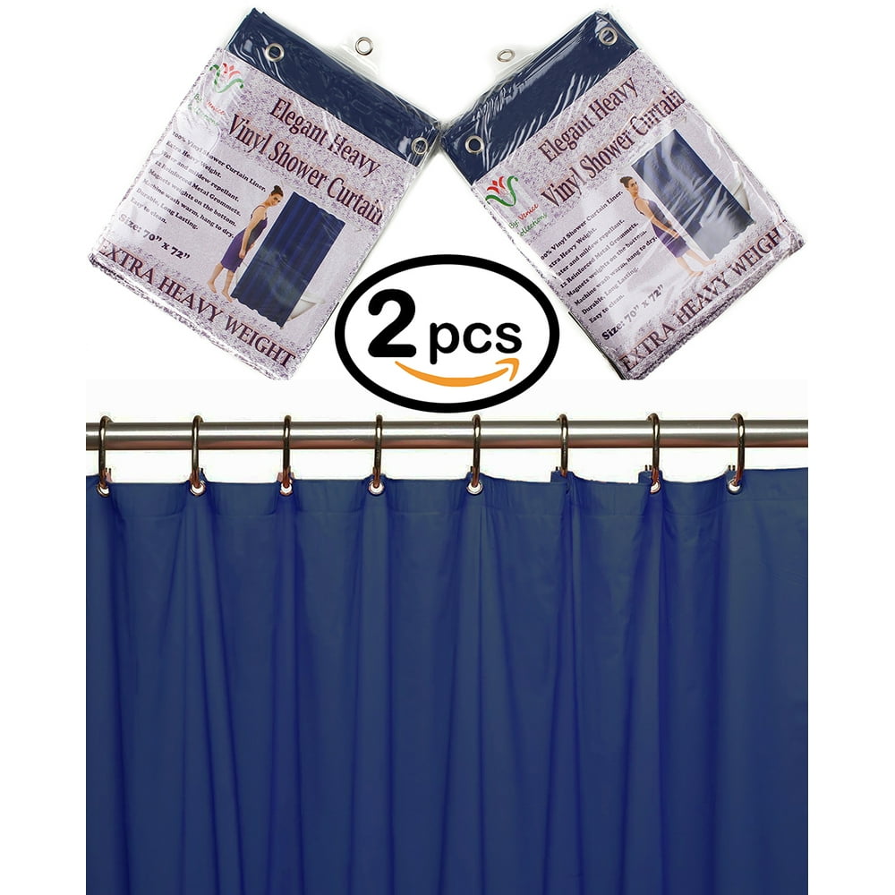 Venice Elegant Home Heavy Duty Vinyl Shower Curtain Liner With 12 Metal