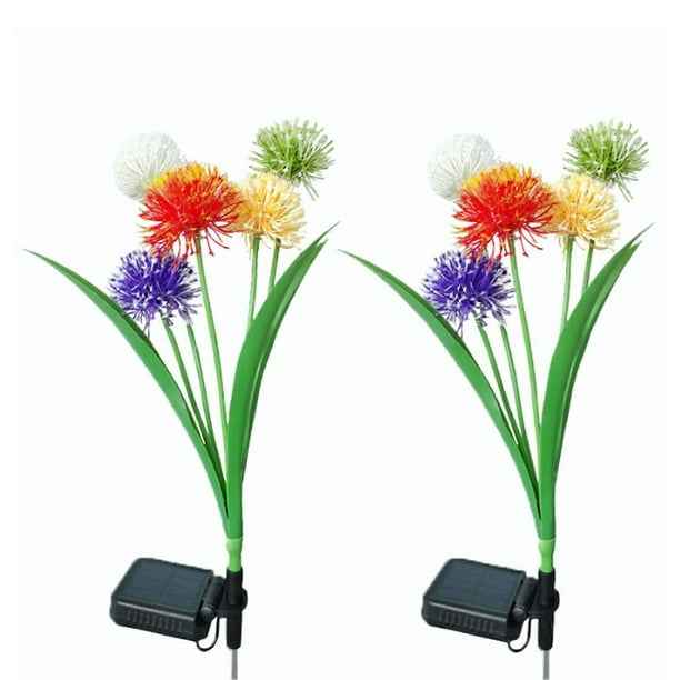 Solar Lawn Lamp 5-Head Dandelion Landscape Decorative Garden Lights Waterproof Outdoor Pathway Light for Yard Patio Pathway Lawn
