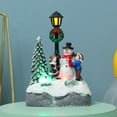 thumbnail image 5 of Travelwant Snowman Christmas Decorations Light Up Indoor Snowman Figurine Resin Tabletop Christmas Snowman Statues with LED Lights for Holiday Home Outdoor Ornaments (Snowman), 5 of 8