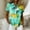 Light Green, variant on Bbyeadc Hawaiian Short Sleeve Shirts for Women Collared Shirts Button Down Lightweight Top Casual Beach Travel Top,Light Blue(XL)