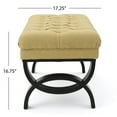thumbnail image 2 of Banc Pouf en Tissu Reddington, Vert Clair, 2 of 5