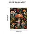 thumbnail image 3 of Sheronv Mushrooms Flowers Maximalism Fine Art Aesthetic Canvas Wall Art Print Poster for Living Room Bedroom Office Decor 12x16 in, 3 of 5