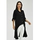 thumbnail image 2 of Maxi blusa asimétrica Roman Fashion /Juvenil, 1060 (Negro) negro CH Roman Fashion BL-ST-1060-NEGRO, 2 of 6