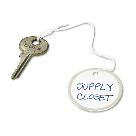Avery Heavyweight Stock Metal Rim Tags, 1 9/16 dia, White, 500/Box
