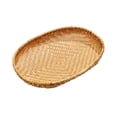 thumbnail image 2 of Oval Woven Storage Basket, Bamboo Handcrafted Organizer Bin, Household Multi-Purpose Shelf Tidy, Woven Storage Basket For Bedroom Closet And Bathroom Essentials(D), 2 of 3