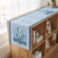 thumbnail image 6 of Table Runners 108 Inches Long Dress Scarves, Navy Blue Octopus Farmhouse Coffee/Dining/Kitchen Table Runner for Living Room, Coastal Bubbles Ocean Waves 13x108 Inch, 6 of 9