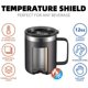 thumbnail image 4 of 12oz Stainless Steel Insulated Coffee Mug with Handle, Double Wall Vacuum Travel Mug, Tumbler Cup with Sliding Lid, Gray, 4 of 4
