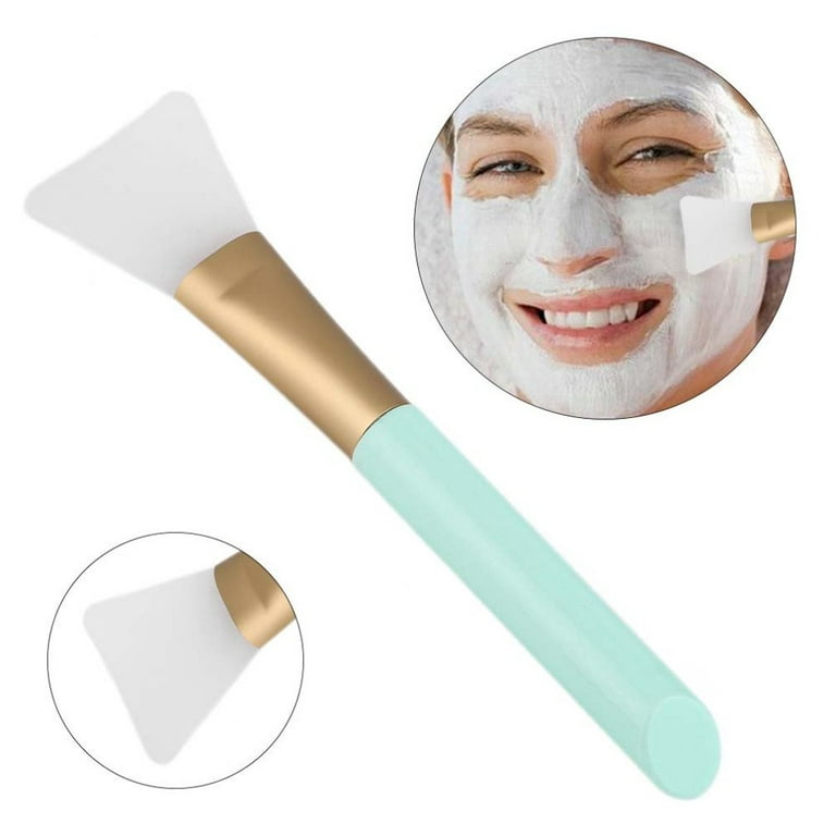 2 PCS Silicone Face Mask Brush,Mask Beauty Tool with made of Soft Silicone,used  for Facial Mud Mask Applicator Brush Hairless Body Lotion And Body Butter  Applicator tools, Green/Pink