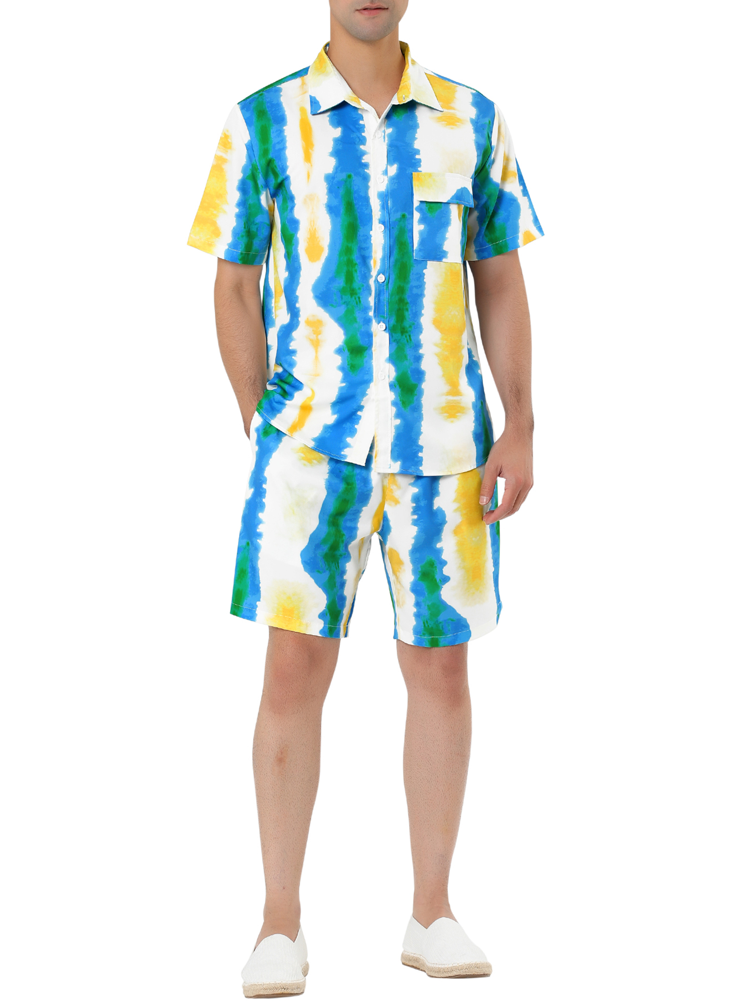 Lars Amadeus Big \u0026 Tall Men's Hawaiian 