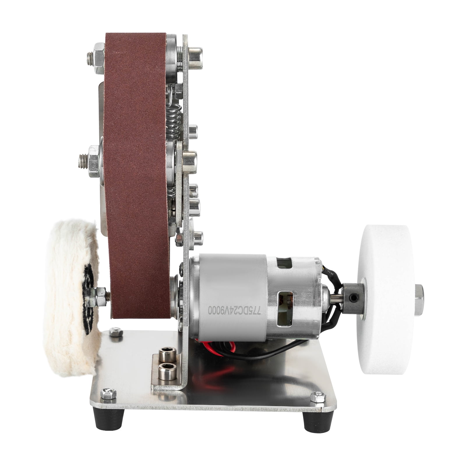Mini Belt Sander Electric Bench Grinder Sanding Machine Table Top Grinder Polisher for DIY Woodworking