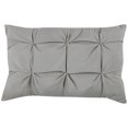 thumbnail image 4 of Chic Home Jana 4-Piece Reversible Pinch Pleat Duvet Cover Set, Queen, Grey, 4 of 4