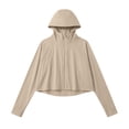 thumbnail image 6 of Drovellove Women's UPF 50+ Sun Protection Jacket – Lightweight Hooded Shirt with Thumb Holes, Breathable Quick-Dry Outdoor Cover Up for Hiking, Beach Vacation, Kayaking, Cycling, and Travel, 6 of 6