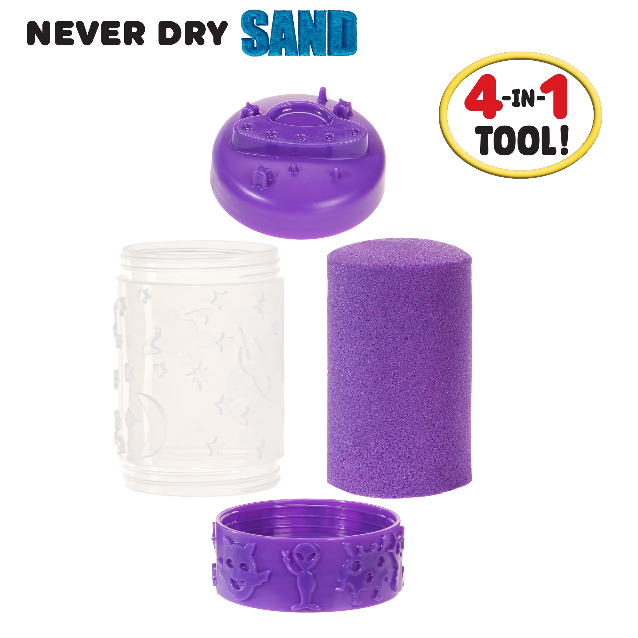 Wonder Factory Never Dry Single Sand – Purple - Never Dries Out and Gluten Free - Styles May Vary