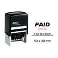 thumbnail image 1 of Self Inking Shiny Date Stamp With Paid Text Ofiice Stationery Rubber Stamper S-827D, 1 of 1