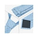 thumbnail image 4 of Conjuntos de corbatas para hombres INSPIRE CHIC, corbatas de lunares con pañuelo a juego para bodas y negocios, azul pastel oscuro, 4 of 5