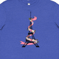 thumbnail image 4 of Inktastic Eiffel Tower in Paris with Flowers and Pink Banner Youth T-Shirt, 4 of 5