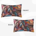 thumbnail image 2 of Yiaed Fantasy Colorful Beast Print Brushed Microfiber Envelope Pillowcases, Standard,Envelope Closure Pillow Cases(Without Pillow Core)-16"x24", 2 of 6
