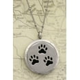 thumbnail image 2 of Paw-some Stainless Steel Essential Oil Diffuser Necklace- 30mm- 20", 2 of 5