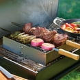 thumbnail image 3 of Tramontina Churrasco BBQ Stainless Steel Skewer and Grill Rack Set with Wood Handles, 3 of 5