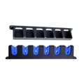 thumbnail image 2 of Soporte de pared para 6 cañas de pescar Montaje vertical, Almohadilla de agarre de espuma EVA para puerta de garaje Fácil de instalar, Mantiene las , Azul Baoblaze Soporte para caña de pescar, 2 of 7