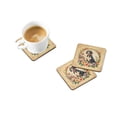 thumbnail image 2 of American English Coonhound and Flowers Foam Coaster Set of 4 3.5 in x 3.5 in, 2 of 5