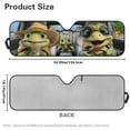 thumbnail image 5 of Jeiento Funny Turtle Windshield Sun Shade Compatible with Jeep Wrangler JK JL Windshield Shade Heat Shield Windshield Cover Bolck UV Rays & Protect Car Interior, 5 of 6