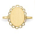 thumbnail image 4 of 14k Or Jaune 12,0x9.0mm Chevalière Bague, 4 of 9