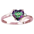 thumbnail image 3 of Original Star K� Heart Shape 6mm Rainbow Mystic Topaz  bypass Ring, 3 of 9