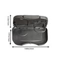 thumbnail image 3 of Car Seat Back Foldable Tray Table with Cup Holders, Sturdy Hard Plastic Structure, Space Saving Travel Desk for Road Trip Eating, Snacks, Drinks and Family Vehicle Use, 3 of 6