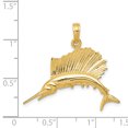 thumbnail image 2 of Pendentif Sailfish en Or Jaune 14K Poli, 2 of 2