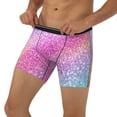 thumbnail image 3 of Rateoe Fun Rainbow Print Men’s Underwear Boxer Briefs Soft Comfortable Underwear Boxer Briefs, Long Leg Briefs,Anti-chafing Boxer Briefs, 3 of 7