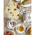thumbnail image 4 of Vintage Sunflower Kitchen Dish Towels for Drying Dishes Set of 4, Summer Botanical Farmhouse Floral Waffle Weave Microfiber Hand Tea Bathroom Towels Quick Dry & Absorbent Towel 15.7x23.6, 4 of 7