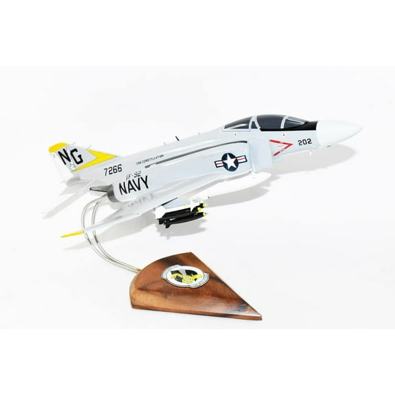 VF-92 Silver Kings F-4J (1973) Model, 1/42 (18") Scale, Mahogany, Navy, Fighter
