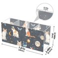 thumbnail image 3 of Cat Butterfly in Space Acrylic Pencil Pen Holder Cup 4 Compartments Desktop Organiser 7.87"x2.78"x3.54", 3 of 7